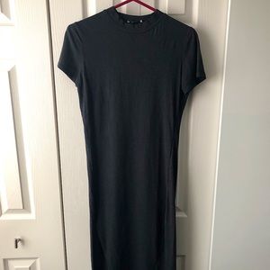 Mock neck t-shirt dress